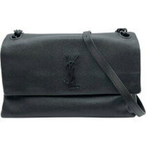Saint Laurent Chain Shoulder Bag Black Caviar